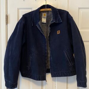 Carhartt || Vintage 90’s Canvas Detroit Bomber Blanket Lined Jacket